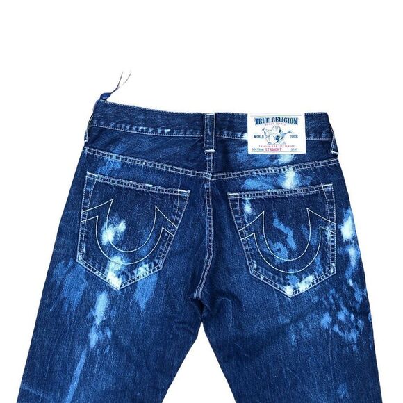 True Religion Jeans Size 30 STRAIGHT Blue - Picture 6 of 9